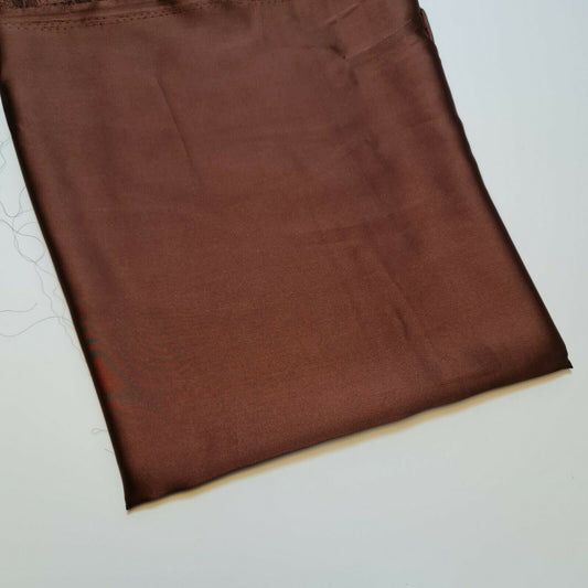 Neuer seidiger Charmeuse-Satin, leichter Dekostoff für Brautkleider, 147,3 cm (Bronze)