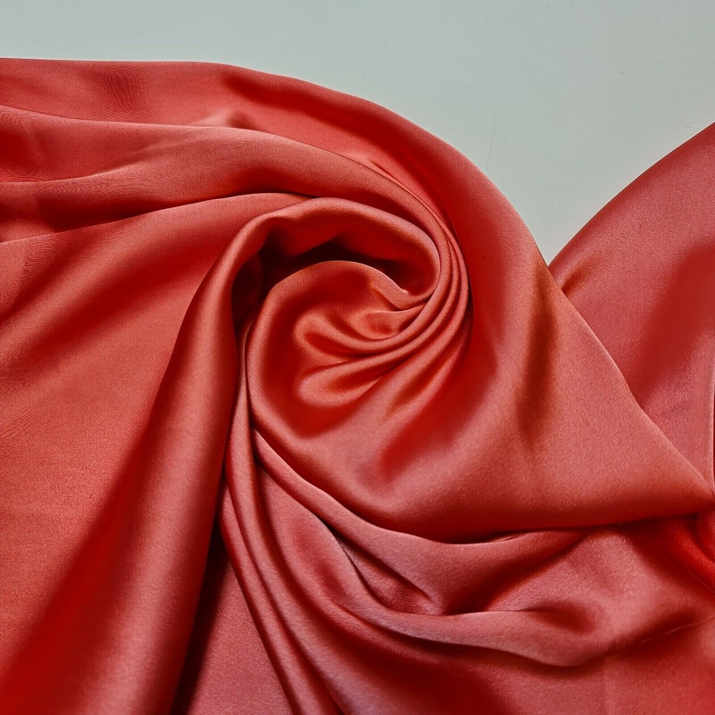 New Silky Charmeuse Satin Lightweight Bridal Dress Drape Décor Fabric 58" (Dark Peach)