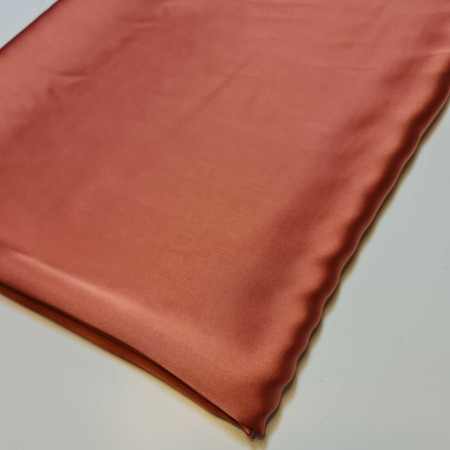 New Silky Charmeuse Satin Lightweight Bridal Dress Drape Décor Fabric 58" (Salmon Peach)