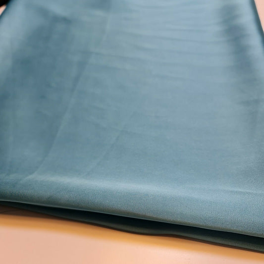 New Silky Charmeuse Satin Lightweight Bridal Dress Drape Décor Fabric 58" (Turquoise)