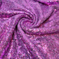 Sequin Fabric Sparkly Shiny Bling Dress Craft Drape Table Cloth Material 50" (Lilac)