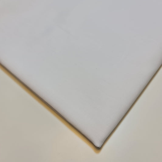 White Plain Polycotton Fabric 112cm wide for Sheeting Crafts Dressmaking Quilting Lining Material By Metre