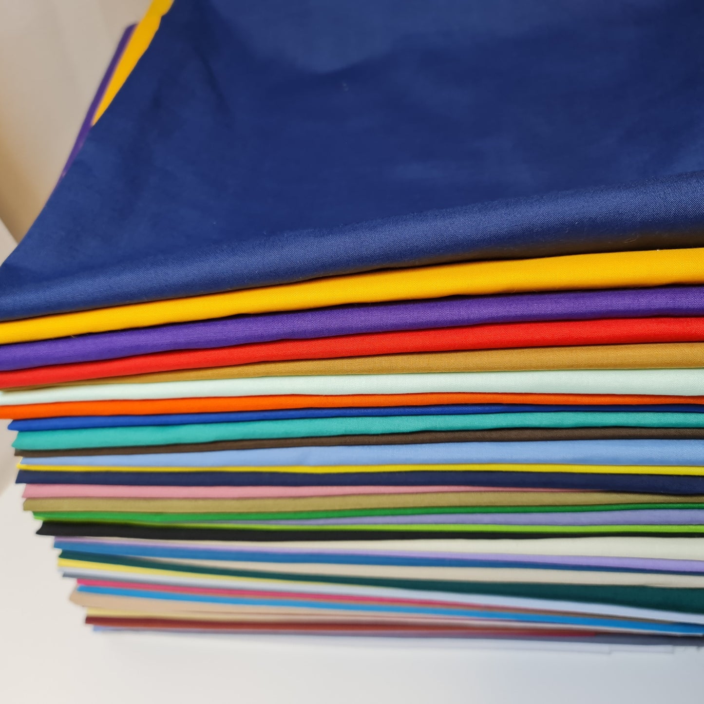 Plain Polycotton Fabric Sheeting Dress Craft Material 50 Colours 112CM (New Blue)