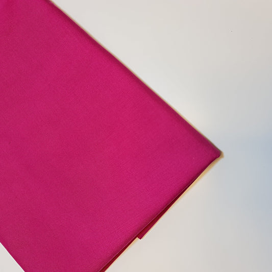 Plain Polycotton Fabric Sheeting Dress Craft Material 50 Colours 112CM (Dark Cerise)