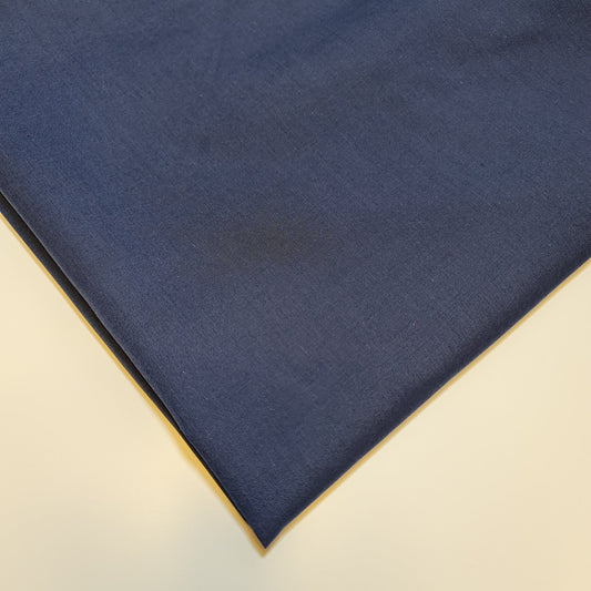 Unifarbener Polycotton-Stoff, Planenstoff, Kleiderbastelmaterial, 50 Farben, 112 cm (Dunkelmarineblau)