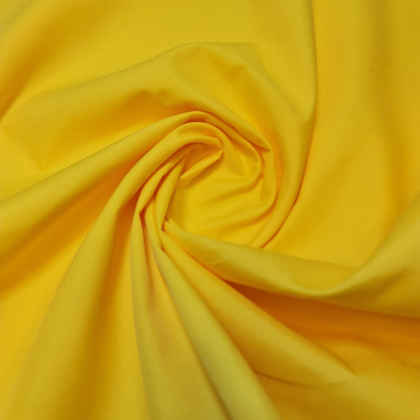 Plain Polycotton Fabric Sheeting Dress Craft Material 50 Colours 112CM (Flo Yellow)