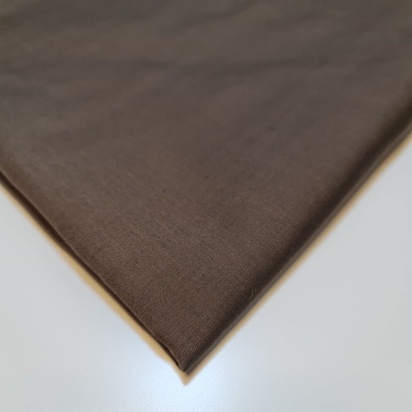 Plain Polycotton Fabric Sheeting Dress Craft Material 50 Colours 112CM (Brown)