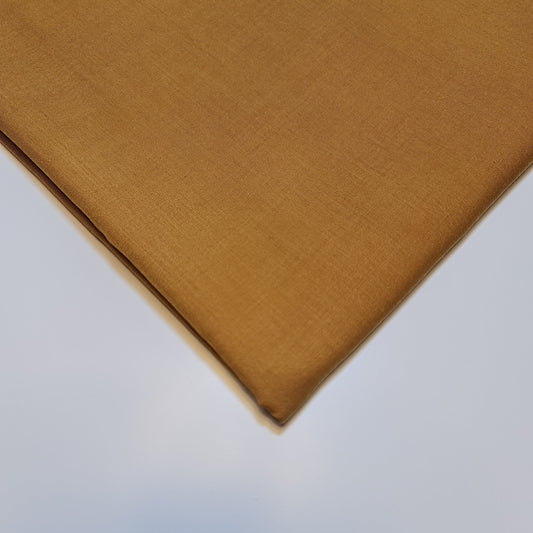 Plain Polycotton Fabric Sheeting Dress Craft Material 50 Colours 112CM (Mustard)