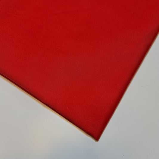 Einfarbiger Polycotton-Stoff, Planenstoff, Kleiderbastelmaterial, 50 Farben, 112 cm (rot)
