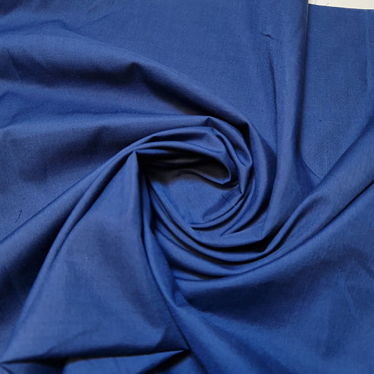 Unifarbener Polycotton-Stoff, Planenstoff, Kleiderbastelmaterial, 50 Farben, 112 cm (Marineblau)