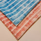 Polycotton Tie Dye White Velour Stripe Dress Craft Boho Fabric 58" By The Meter (Coral Peach)