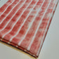 Polycotton Tie Dye White Velour Stripe Dress Craft Boho Fabric 58" By The Meter (Coral Peach)