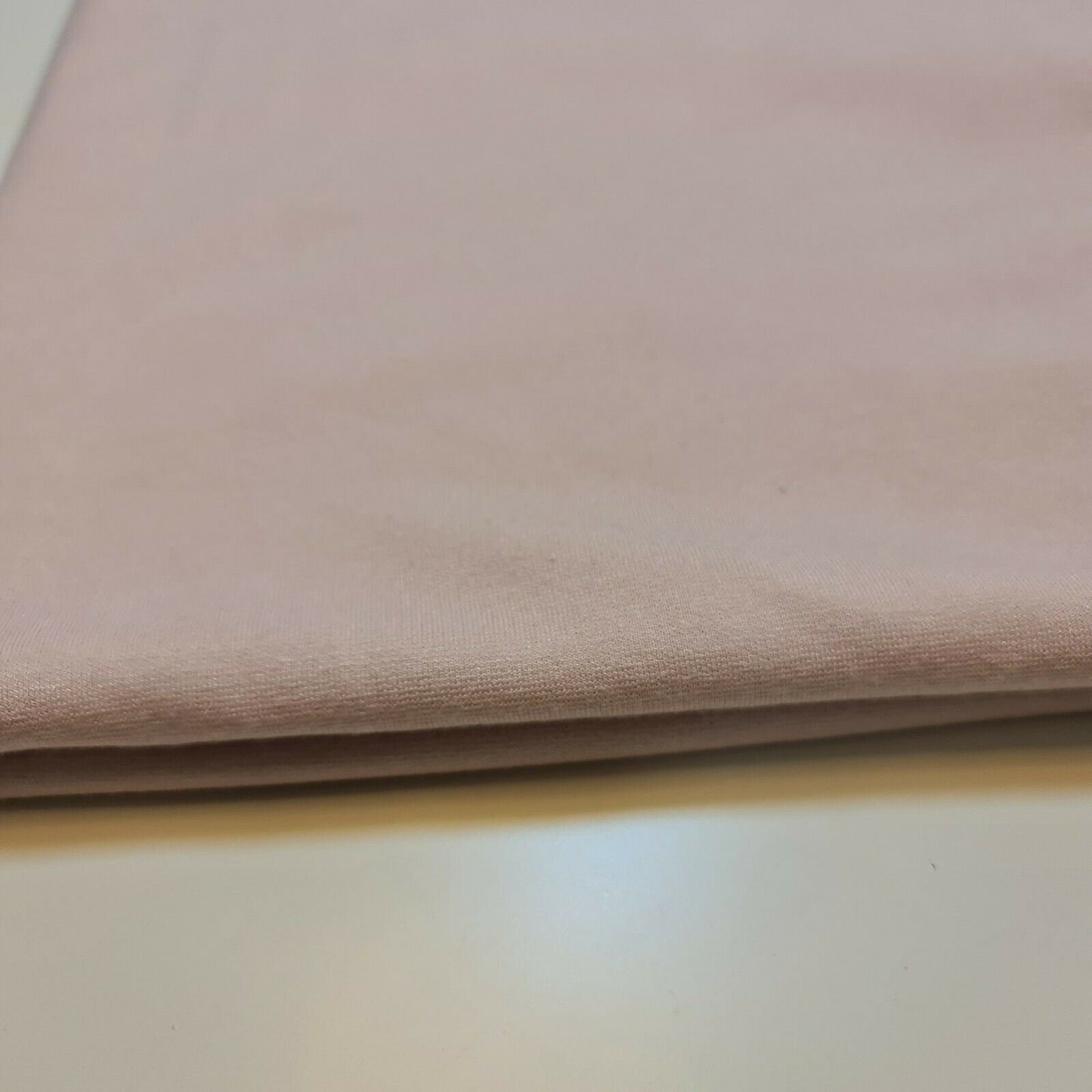 Pale Pink Plain Poly Viscose Jersey Stretch Craft Dress Fabric 58" By Meter