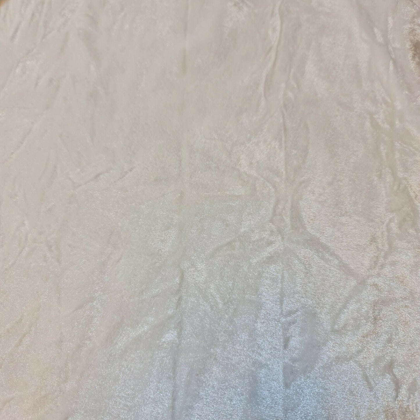 Premium Quality Marble Crushed Velvet Medium Weight Stretch Fabric Material 58" (White)