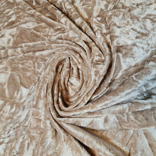 Hochwertiger, marmorierter Pannesamt, mittelschweres Stretch-Gewebe, 58" (STEIN)