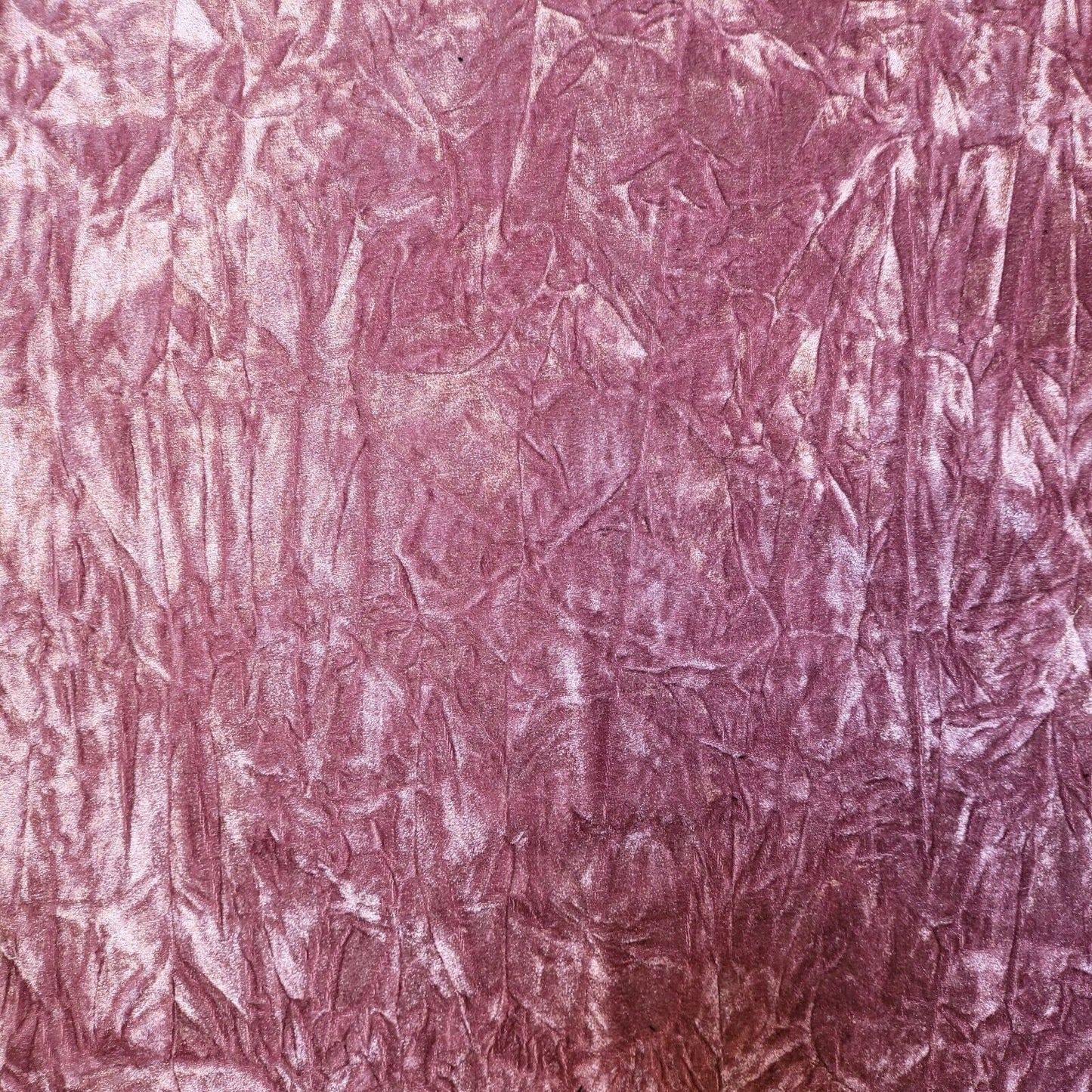 Premium Quality Marble Crushed Velvet Medium Weight Stretch Fabric Material 58" (Mauve)