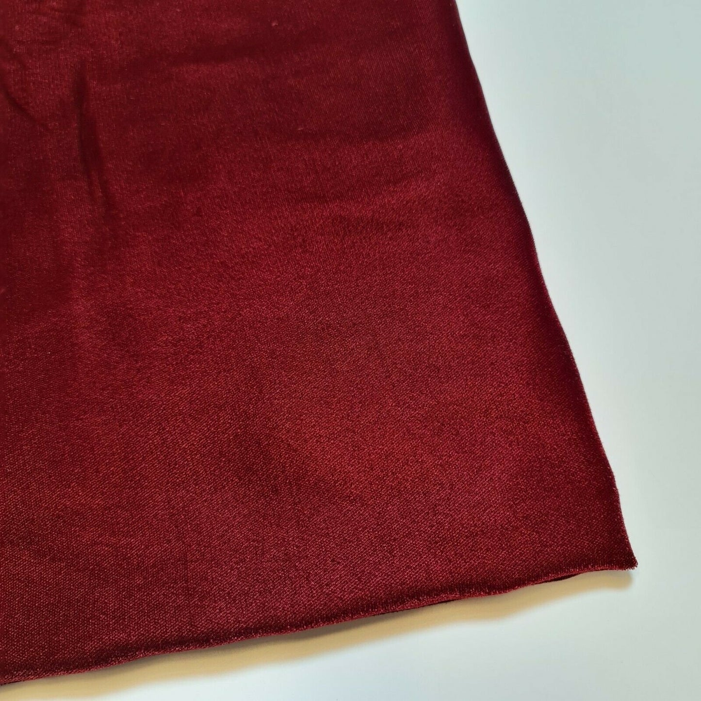 Burgundy Luxury Micro 9000 Three Crown Triple Velvet Material Dress Craft 44” Fabric By The Meter