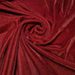 Burgundy Luxury Micro 9000 Three Crown Triple Velvet Material Dress Craft 44” Fabric By The Meter