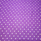 Pea Pin Spot Spotty Dot Print Fabric Polycotton Material By the Meter 44" (Purple)