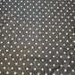 Pea Pin Spot Spotty Dot Print Fabric Polycotton Material By the Meter 44" (Black)