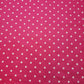 Pea Pin Spot Spotty Dot Print Fabric Polycotton Material By the Meter 44" (Pink)