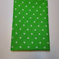 Pea Pin Spot Spotty Dot Print Fabric Polycotton Material By the Meter 44" (Green)