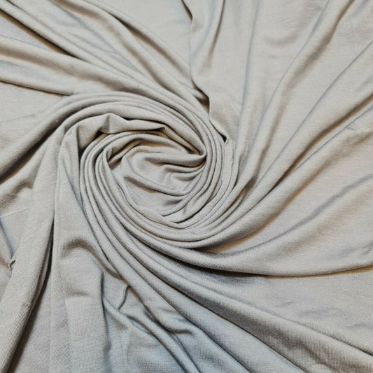 Viscose Jersey Fabric 4Way Stretch Polyester Elastane Blend Dress Material 58" (Grey)