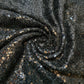 Sequin Fabric Sparkly Shiny Bling Dress Craft Drape Table Cloth Material 50" (Black)