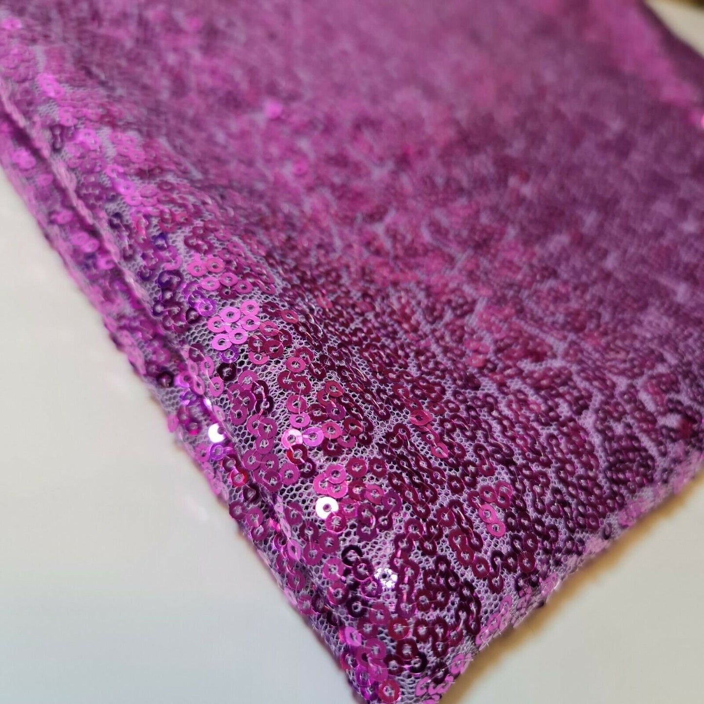 Sequin Fabric Sparkly Shiny Bling Dress Craft Drape Table Cloth Material 50" (Lilac)