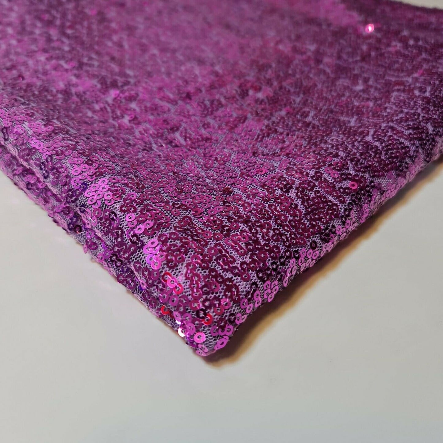 Sequin Fabric Sparkly Shiny Bling Dress Craft Drape Table Cloth Material 50" (Lilac)