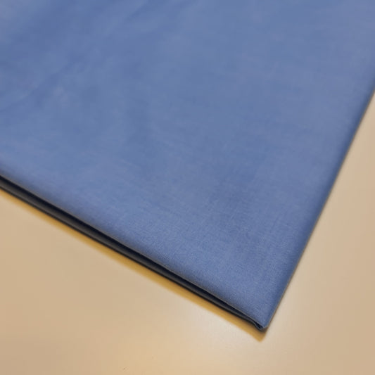 Unifarbener Polycotton-Stoff, Planenstoff, Kleider- und Bastelmaterial, 50 Farben, 112 cm (Neublau)