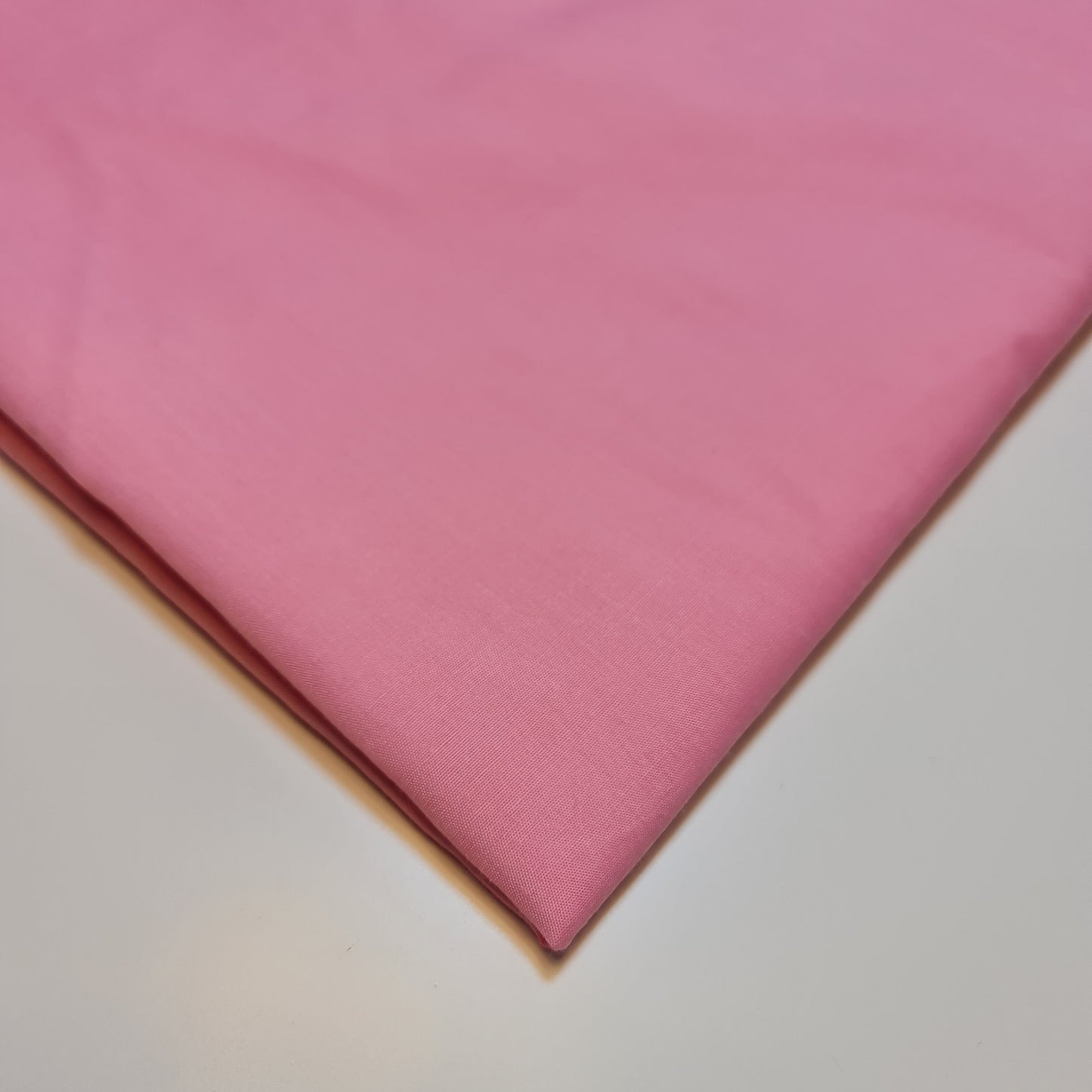 Plain Polycotton Fabric Sheeting Dress Craft Material 50 Colours 112CM (Candy Pink)