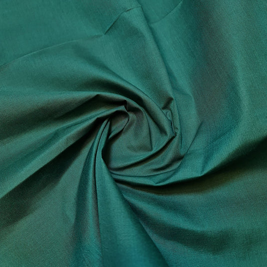 Bottle Green Plain Polycotton Fabric 112cm wide for Sheeting Crafts Dressmaking Quilting Lining Material By Metre