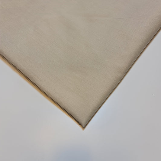Beige Plain Polycotton Fabric 112cm wide for Sheeting Crafts Dressmaking Quilting Lining Material By Metre