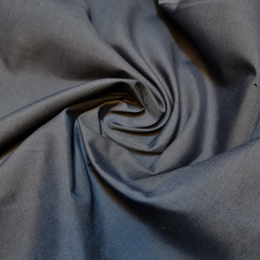 Plain Polycotton Fabric Sheeting Dress Craft Material 50 Colours 112CM (Dark Navy)