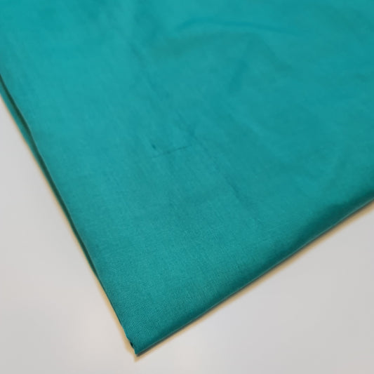 Unifarbener Polycotton-Stoff, Planenstoff, Kleiderbastelmaterial, 50 Farben, 112 cm (Jade)