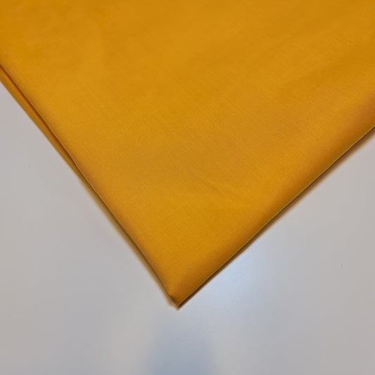 Plain Polycotton Fabric Sheeting Dress Craft Material 50 Colours 112CM (Gold)