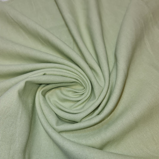 Light olive Soft Linen Look Khadi Cotton Viscose Fabric Dress Material 15 Colours 52" wide by the Meter