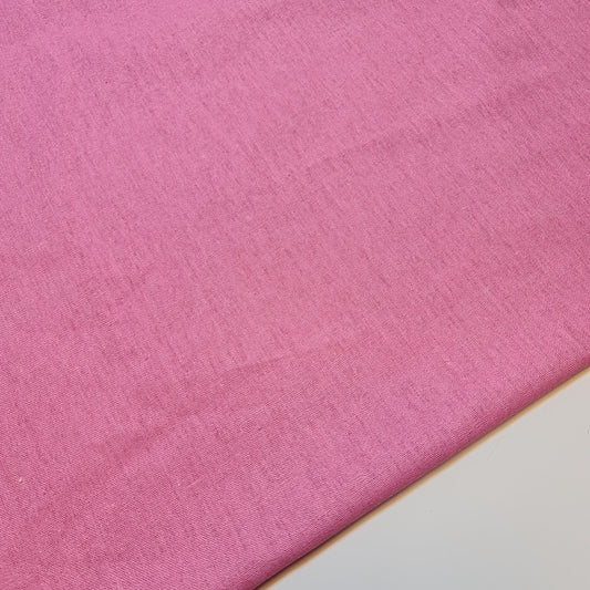 Candy Pink Soft Linen Look Khadi Cotton Viscose Fabric Dress Material 15 Colours 52" wide by the Meter