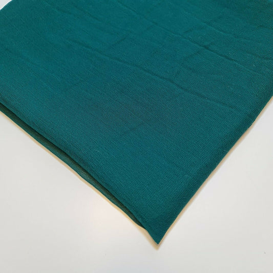 100 % Polyester, Mooskrepp-Chiffon, durchsichtig, mit Dekor, für drapierte Kleider, 111,8 cm (Jade)