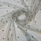 Tulle Beaded Pearl Lace Net Fabric Bridal Veil Wedding Backdrop Décor 58" (Marl Grey)