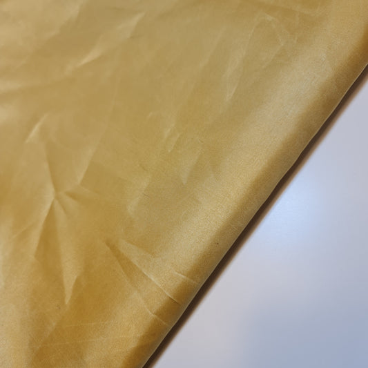 Gold Habotai Polyester Silk Lining Fabric 150cm Wide Soft Lightweight Dress Lining Material by the Metre