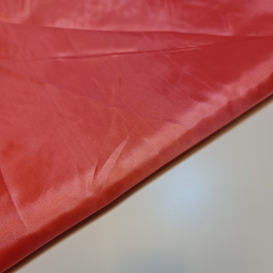Coral Habotai Silky Dress Lining Fabric Anti-Static Material 58" by the Metre
