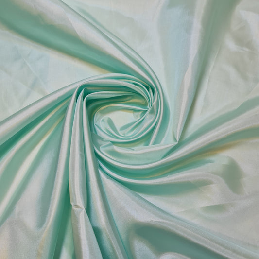 Mint Habotai Silky Dress Lining Fabric Anti-Static Material 58" by the Metre