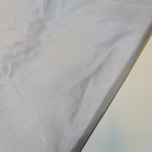 Silver Habotai Polyester Silk Lining Fabric 150cm Wide Soft Lightweight Dress Lining Material by the Metre