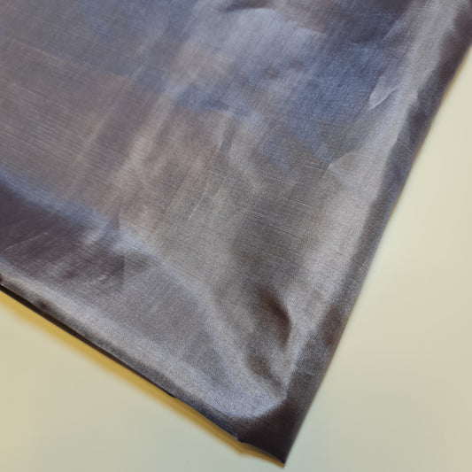 Silver Grey Habotai Polyester Silk Lining Fabric 150cm Wide Soft Lightweight Dress Lining Material by the Metre