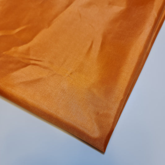 Neon Orange Habotai Silky Dress Lining Fabric Anti-Static Material 58" by the Metre