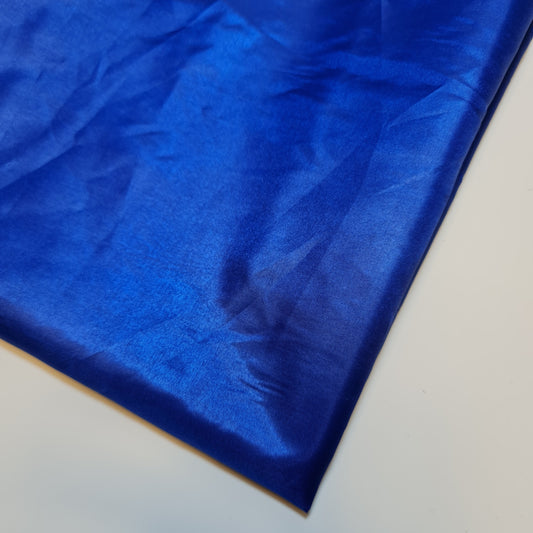 Royal Blue Habotai Polyester Silk Lining Fabric 150cm Wide Soft Lightweight Dress Lining Material by the Metre
