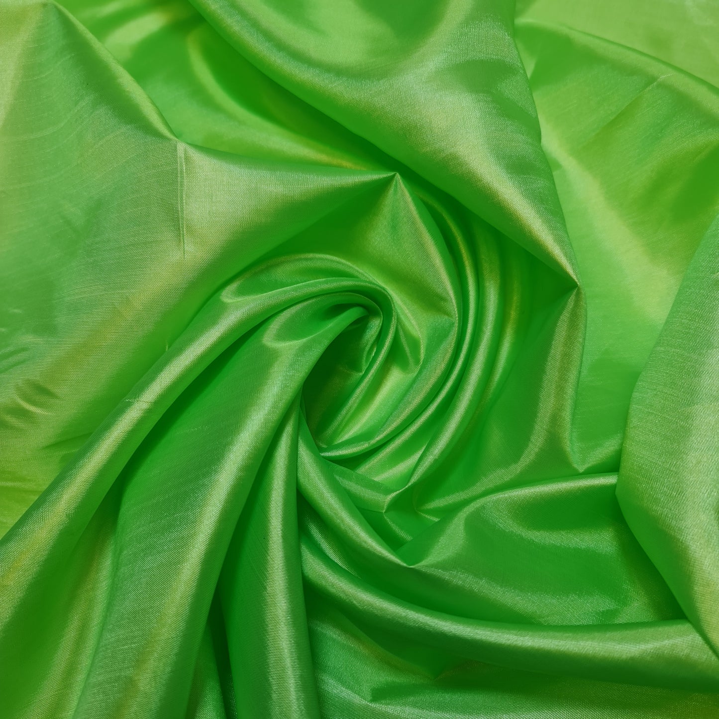 Habotai Dress Skirt Jacket Anti Static Lining Decor Fabric Various Colours 150cm STH (Lime Green)