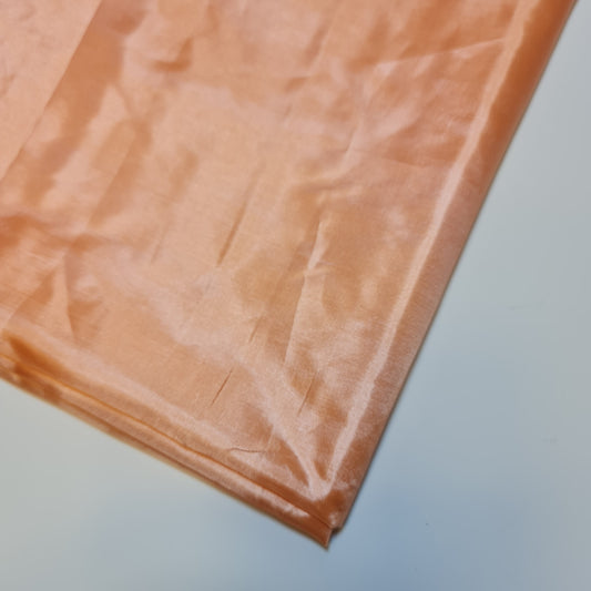 Peach Habotai Silky Dress Lining Fabric Anti-Static Material 58" by the Metre